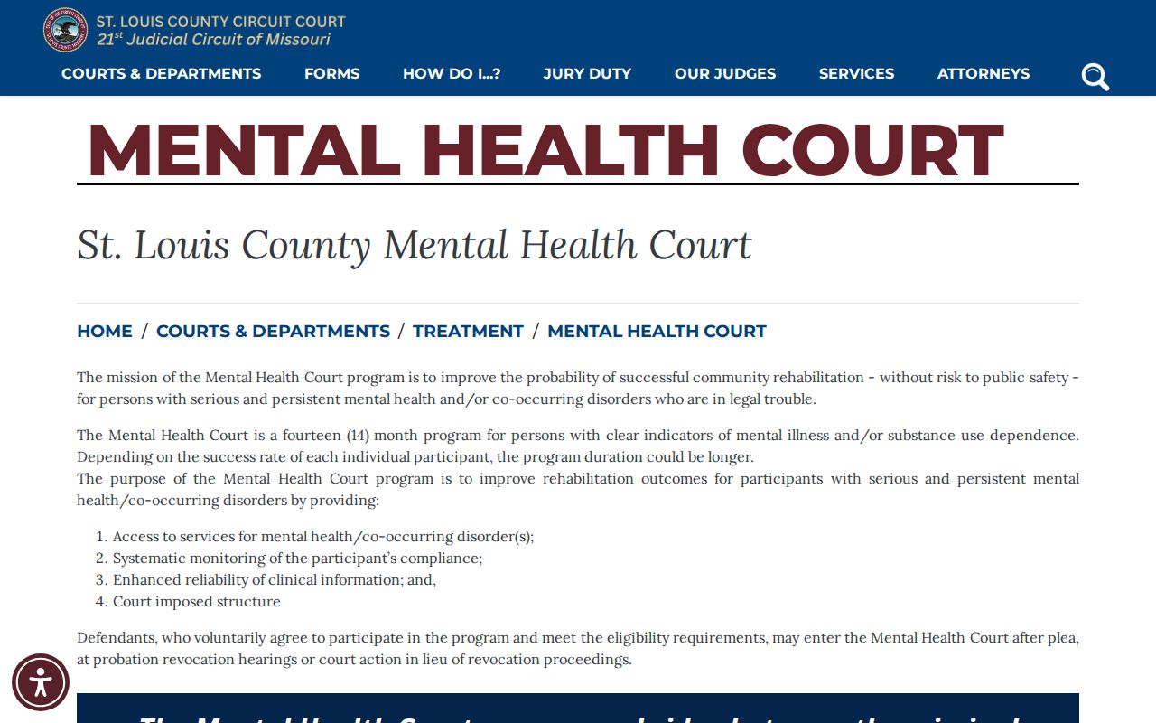 Ballwin court record context from St. Louis County Mental Health Court information