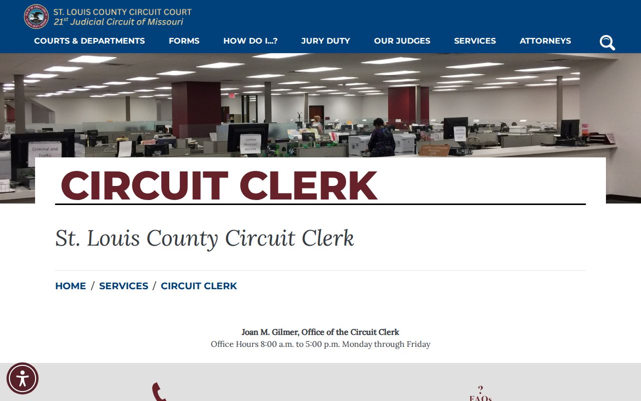 St. Louis County court docket Circuit Clerk office information
