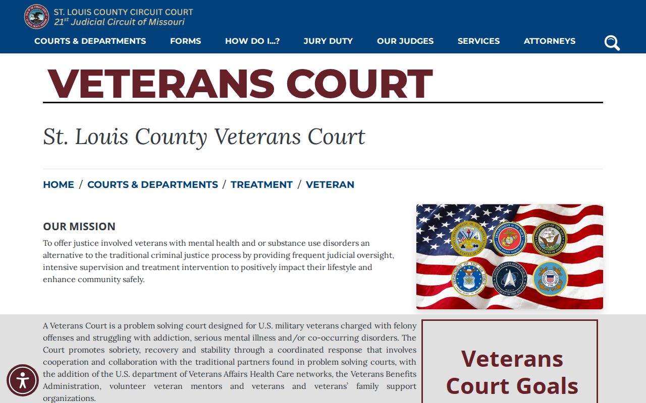 Maryland Heights court docket Veterans Treatment Court boundary